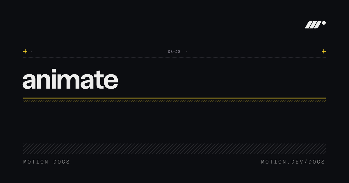 animate() | Create JavaScript, SVG animations | Motion