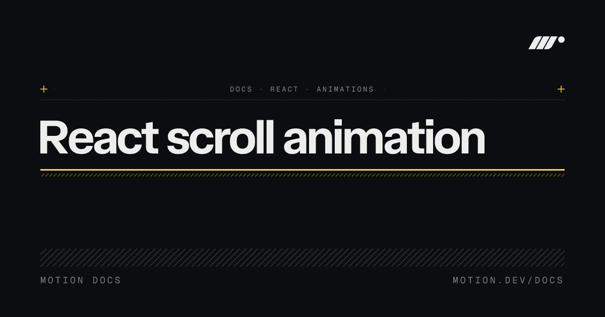 React scroll animation | scroll-linked & parallax | Motion React