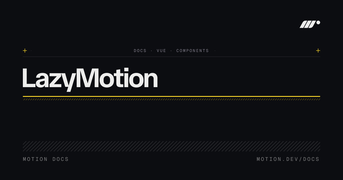 LazyMotion | Optimise Motion bundle in Vue | Motion Vue
