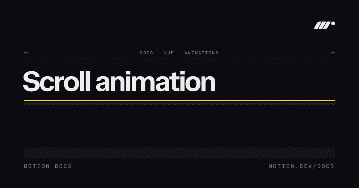 Vue scroll animation | scroll-linked & parallax | Motion Vue