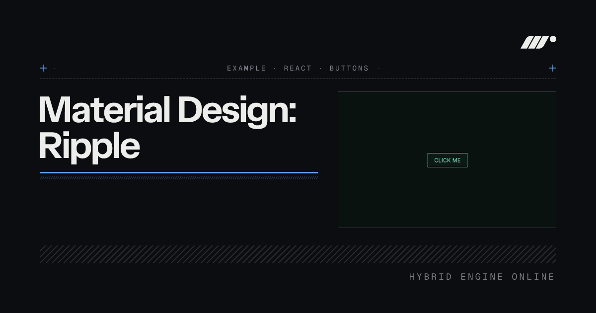 Material Design: Ripple example & tutorial for React | Motion