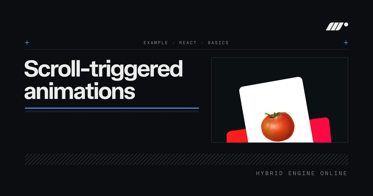 Scroll-triggered animations — Motion for React Example